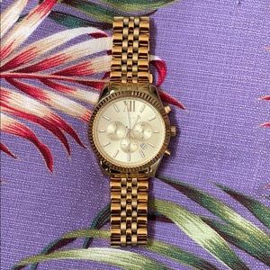 Michael Kors Gold “Boyfriend” Chronograph Watch